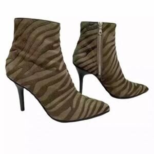 Rag & Bone Waylon Moto Boot - 7us / 37eu Taupe Zebra